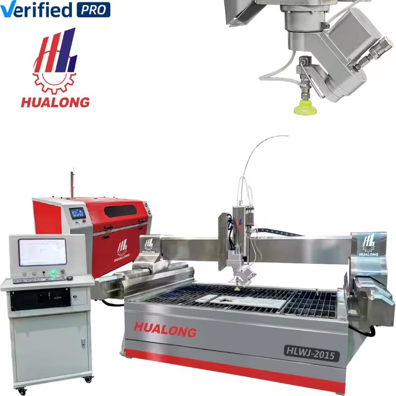 Stone Machinery HLWJ-2015 Micro Desktop Waterjet Cutter Mini Marble Granite Cnc Water Jet Cutting Machine for Sale