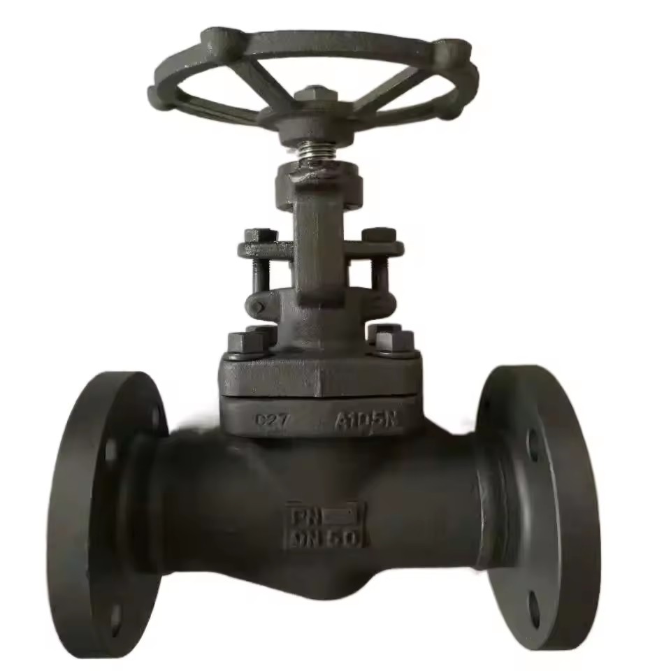 A105 Forged Steel Manual Stop Globe Valve DN15-DN50 for Water Steam Oil High Temp Applications 1.6-2.5MPa 1 Year Warranty