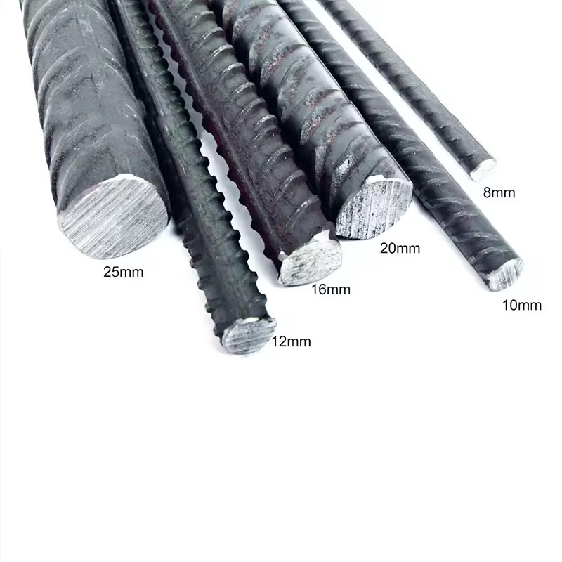 Factory Wholesale AISI Non-Alloy Deformed Steel Rebar HRB400/500 Grade Cutting Bending Welding 12m Length Construction
