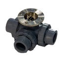 Electric PVC Three-way Ball Valve DN50