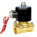 DN20 3/4" 220V/24V AC Normally Closed 2-Way Electric Solenoid Valve for Water Oil Air OEM General Use