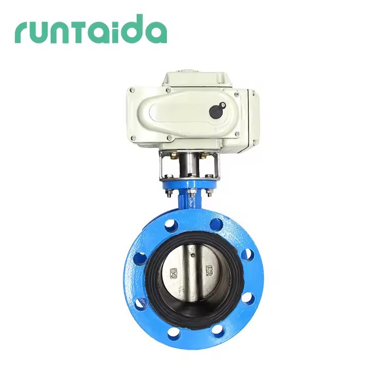 Manufacturer Supply Double Flanged Concentric Pneumatic Butterfly Valves