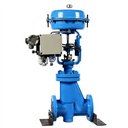 ODM OEM Pneumatic Fluorine Lined Control Valve Through Type Regulating Valve for Chemical Petroleum Industry