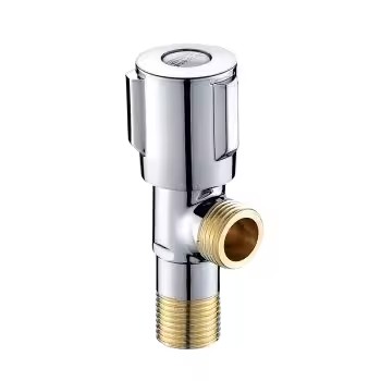 High Quality Golden Brass Angle Valve Traditional Design Flange Connection DN8-DN32 Kitchen Bathroom Manual Drain Valve Water
