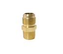 Brass Couples Tube Fitting Half Union Gas Adapter 3/8 Flare X 3/8 NPT Male Pipe Connector