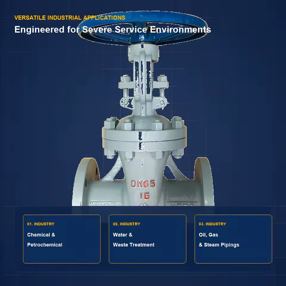 High-quality Brand DN100 PN16 National Standard Carbon Steel Flange Manual Gate Valve DN100CF8 Normal Temperature 1