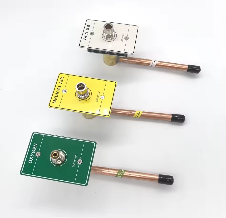 Whosale American Standard Med Oxygen Wall Gas Outlets Check Valve Medical Oxygen Gas Outlets