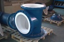 Steel Lined Reducing Tee, Smooth Pipe Fitting for Chemical Media Transfer
