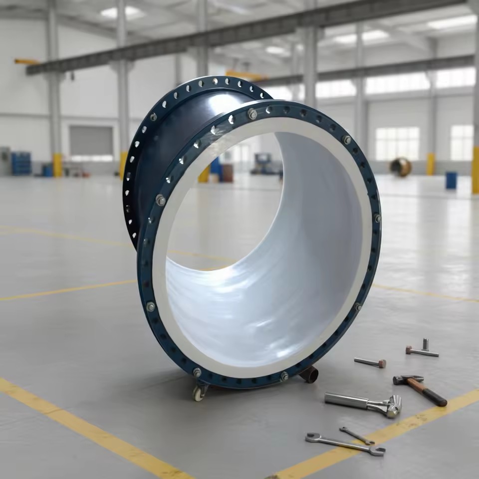 Steel Lined PTFE Molded Pipe, Stainless Steel PTFE Straight Pipe for Chemical Fluid Transfer