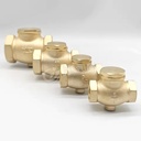 New 2" 1' CAST Brass Horizontal Check Valve tank Compressor in Line Vertical E Compressed Air Compressor WOG Solid Cast Brass
