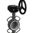 RDNT Industrial Heavy Duty Wafer Style Manual Operated Ball Valve with PTFE Seat