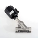 Female Thread Plastic Actuator Ss Actuator Single Acting Steam Y Type Angle Seat Valve Pneumatic Burkert