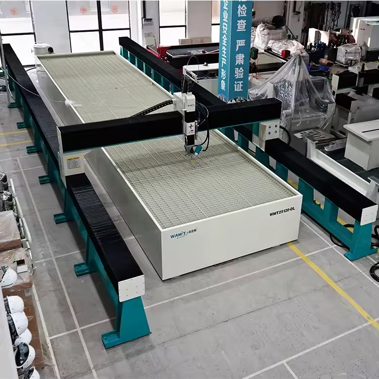 Heavy Duty 3 Axis 5 Axis 25120 Water Jet Cutter 60000Psi Waterjet Cutting Machine for Metal