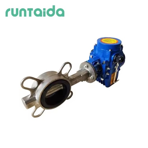Wafer Type Ductile Iron 4inch Electric Actuator Control butterfly Valve