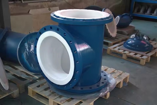 Steel Lined Reducing Tee, Smooth Pipe Fitting for Chemical Media Transfer