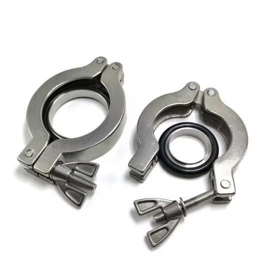 Stainless Steel Aluminum Double Pin NW KF Vacuum Clamp Band