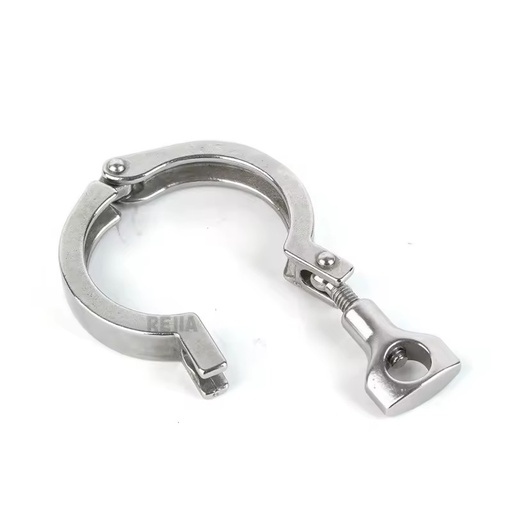 Stainless Steel 304 Single Pin Heavy Duty Tri Clamp with Wing Nut for Ferrule TC 1.5"