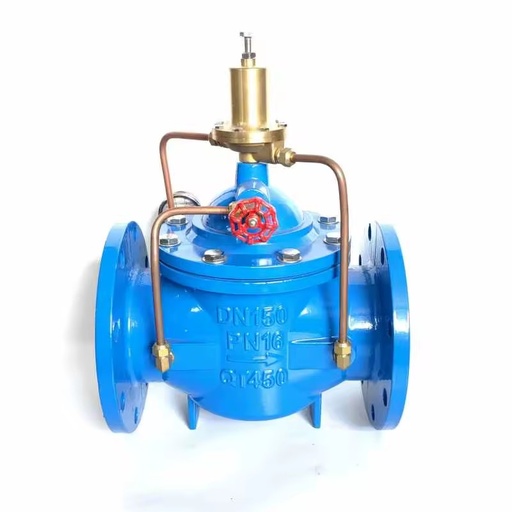 Custom High Quality Ductile Iron Pilot Operated Water Pressure Reducing Hydraulic Control Valve