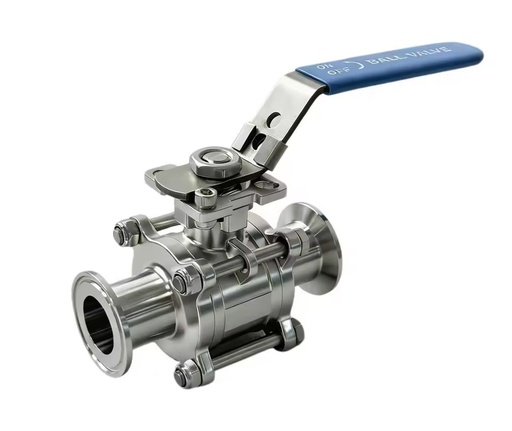 3PCS Manual Tri Clamp Ball Valve Set Stainless Steel Full Port Food Grade Gas OEM for General Use