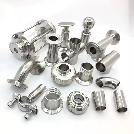 SMS DIN 3A ISO Tri Clamp Elbow Cross Tee Union Ss 304/316l Butt Weld Price Sanitary Stainless Steel Pipe Fittings for Food Grade