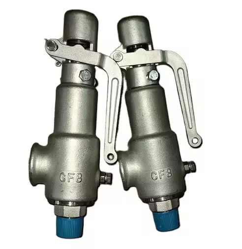 304SS Spring Vent Relief Valve Hydraulic Power Safety Valve for Water and Gas High Temperature Application General Purpose