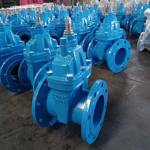 DIN ANSI AWWA Cast Ductile Iron Soft Seal Pneumatic Electric Sluice Gate Valve Large Size Low Price