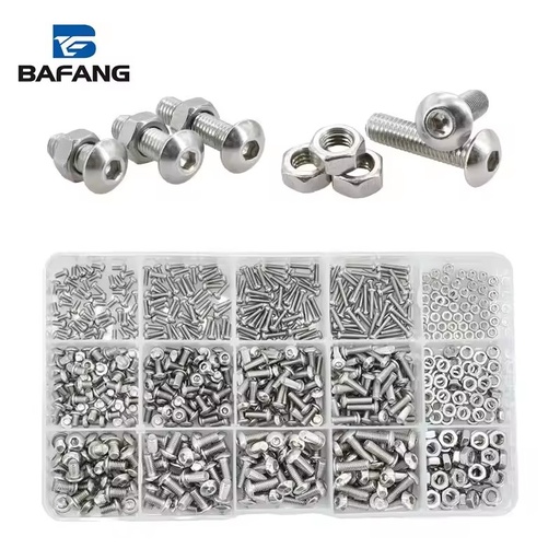 M2 M3 M4 M5 M6 Allen Screw Kit Titanium Bolts Nuts Set Oval Metric Inch Threaded Hexagonal Motorcycle Fairing Class 10.9 12.9