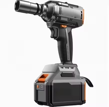 High-Power 500W Impact Wrench,EU/US Standard 400 Nm Max Torque, 1/2" Drive Brushless Lithium-ion Industrial-Grade