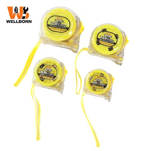 All-scene Universal Metric Transparent Double-Sided Auto Lock Rolling Tape Custom Multi Sizes High-quality Steel for Emergency