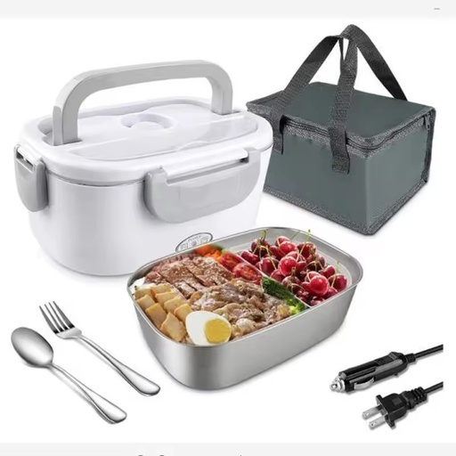 Wholesale 1.5L Stainless Steel Electric Heated Bento Container Portable Smart Food Warmer for Home Car for Carrying Lunch Boxes