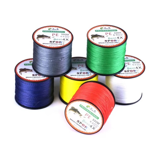 500m 0.40mm Braided Wire Fishing PE Fishing Line 4 Strands Braided Fishing Line