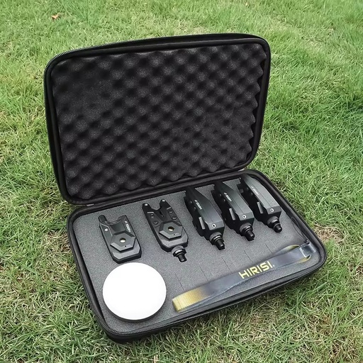 Hirisi Wireless Carp Fishing Alarm Set with Camping Light Waterproof Bite Alarm Indicator S7-4D Fishing Accessories