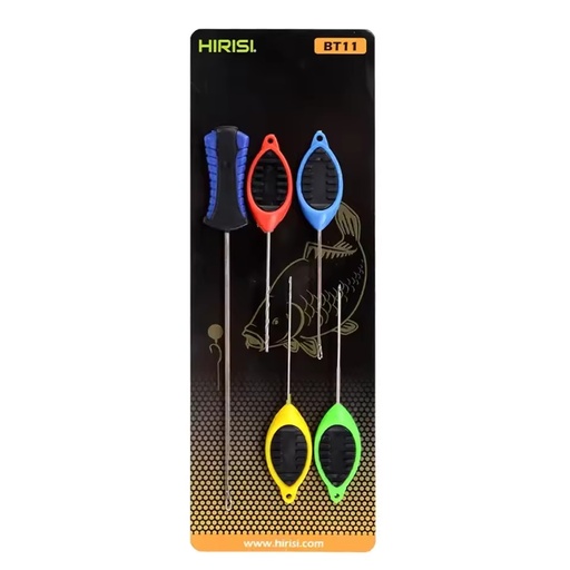 Hirisi Carp Fishing Bait Needle Set Gated Needle Pop up Boilie Splicing Pins Needle Carp Making Tools Fishing Accessories BT11