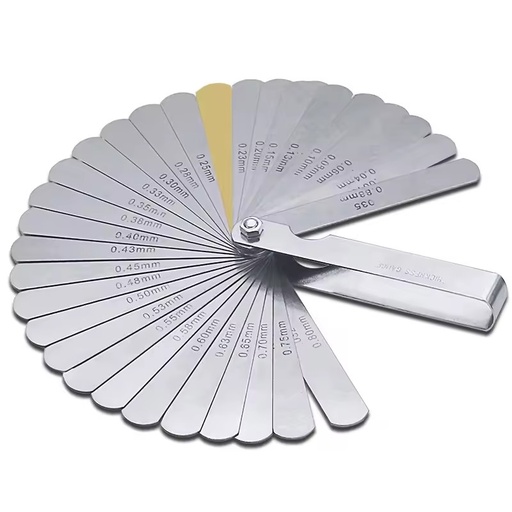 32 Blades Metric Feeler Gauge High Precision 0.04-0.88 Thickness Gages Gap Filler Feeler Gauges Measuring Tool Plug Feeler