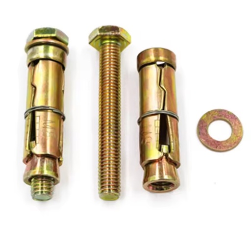 M6 M10 M12 Carbon Steel Grade 4.8 8.8 Zinc Plated Galvanized Heavy Duty Expansion Shield Anchor Fixing Rawl Bolt for Concrete