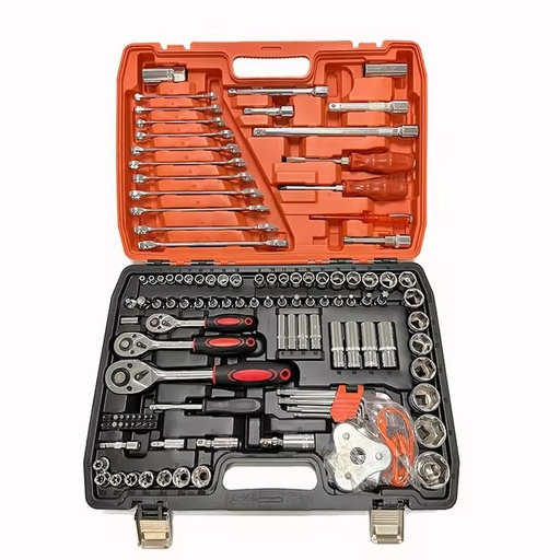 121pcs Ratchet Torque Wrench Hand Tools Set Socket Spanner Tools Box for Car Combination