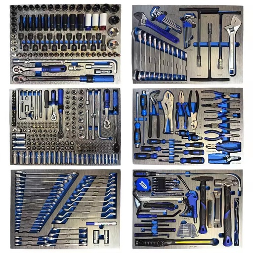 467PCS Carbon Steel Household & Auto Repair Tool Set with Portable Drawer Cart & Cabinet