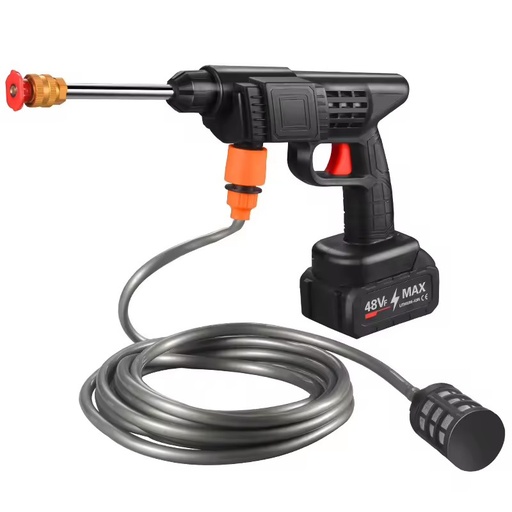 High-Power Industrial Grade Wireless Water Gun Brushless Motor 21MPa Home Car Cleaning Portable 1.3mm Nozzle Lithium Battery