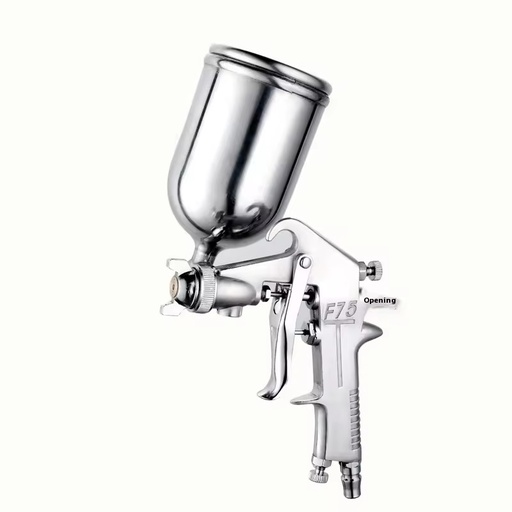 Industrial F-75 Pneumatic High Atomization Spray Gun 1.3mm Nozzle Aluminum Furniture Car Paint Glue Upper & Lower Pot