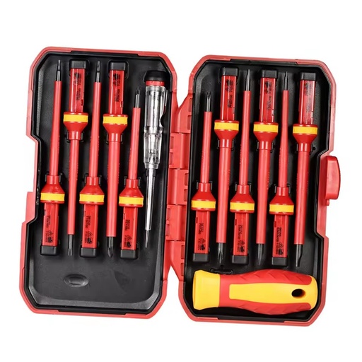 Hot Selling 13-Piece VDE Insulated Screwdriver Set Industrial Grade Screwdriver Set Resistant to High Voltage Screwdriver Set
