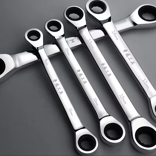 Scratch Head Ratchet Wrench Set Chrome Vanadium Steel Hand Tool Socket Key Ring Ratchet Spanner Open End Wrench