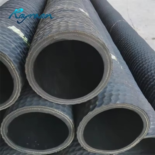 Large Diameter Mud Discharge Rubber Hose with Flange Wear Resistant Steel Wire Wound Skeleton for Dredging and Sewage Discharge