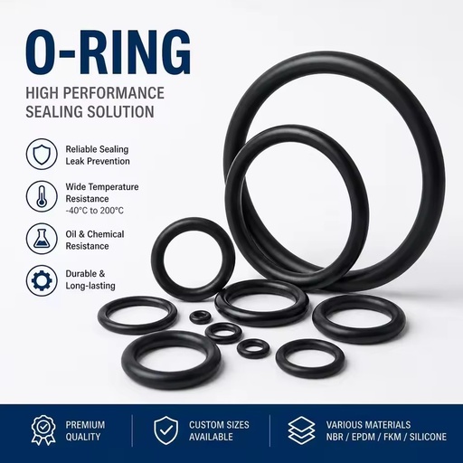 Custom Color and Size 19*2.65 Silicone NBR FKM Rubber O Ring Seal Stock Custom Sealing for Various Applications