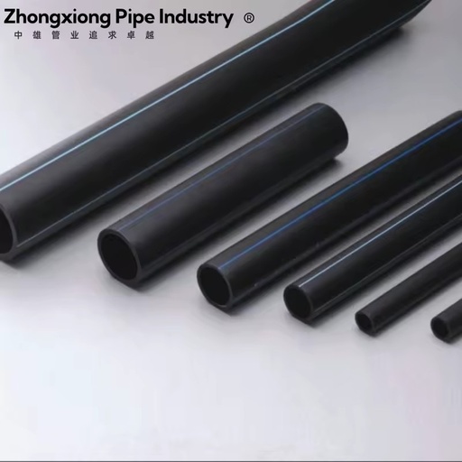 Wear Resistant HDPE Water Supply Tube Anti Corrosion Plastic Pipe for Town Water Plant Construction