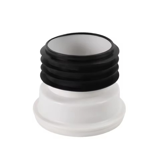 HJSJ Modern Plastic Bathroom Toilet Shifting Offset Straight WC Pan Connector Rubber Gasket Connection Pipe