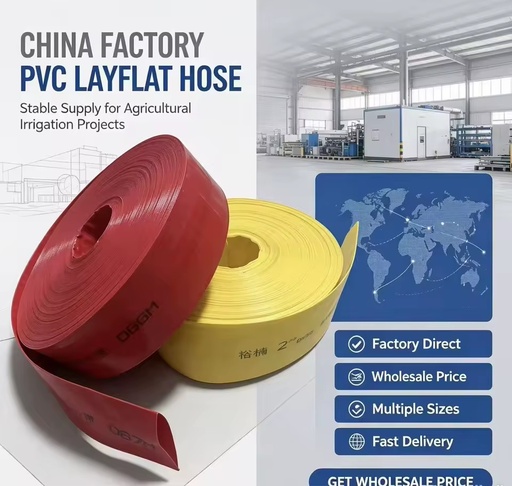 Irrigation Water Pipe, Flat Lay Flexible Hose, Irrigation and Watering Pipe