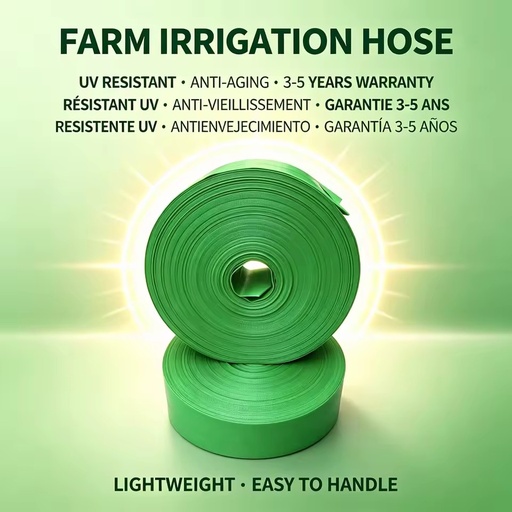 4inch PE Layflat Woven Hose for Agricultural Farm Water Irrigation Delivery