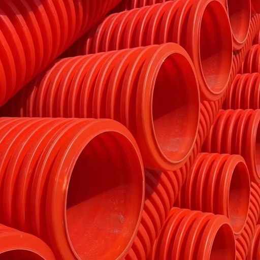 Custom Size Orange MPP Power Tube High-Voltage Cable Protection Pipe Flame Retardant Double Wall Corrugated PolypropyleneConduit