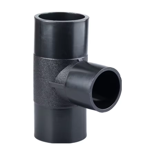 HDPE PE100 PN10 InjectionMold DN225mm-400mm Butt Fusion Equal Tee Fitting for Water Piping System