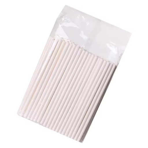 Solid Food-Grade Eco-friendly Minimalist Lollipop Paper Sticks for Chocolate Candy Cake Tableware Decorations